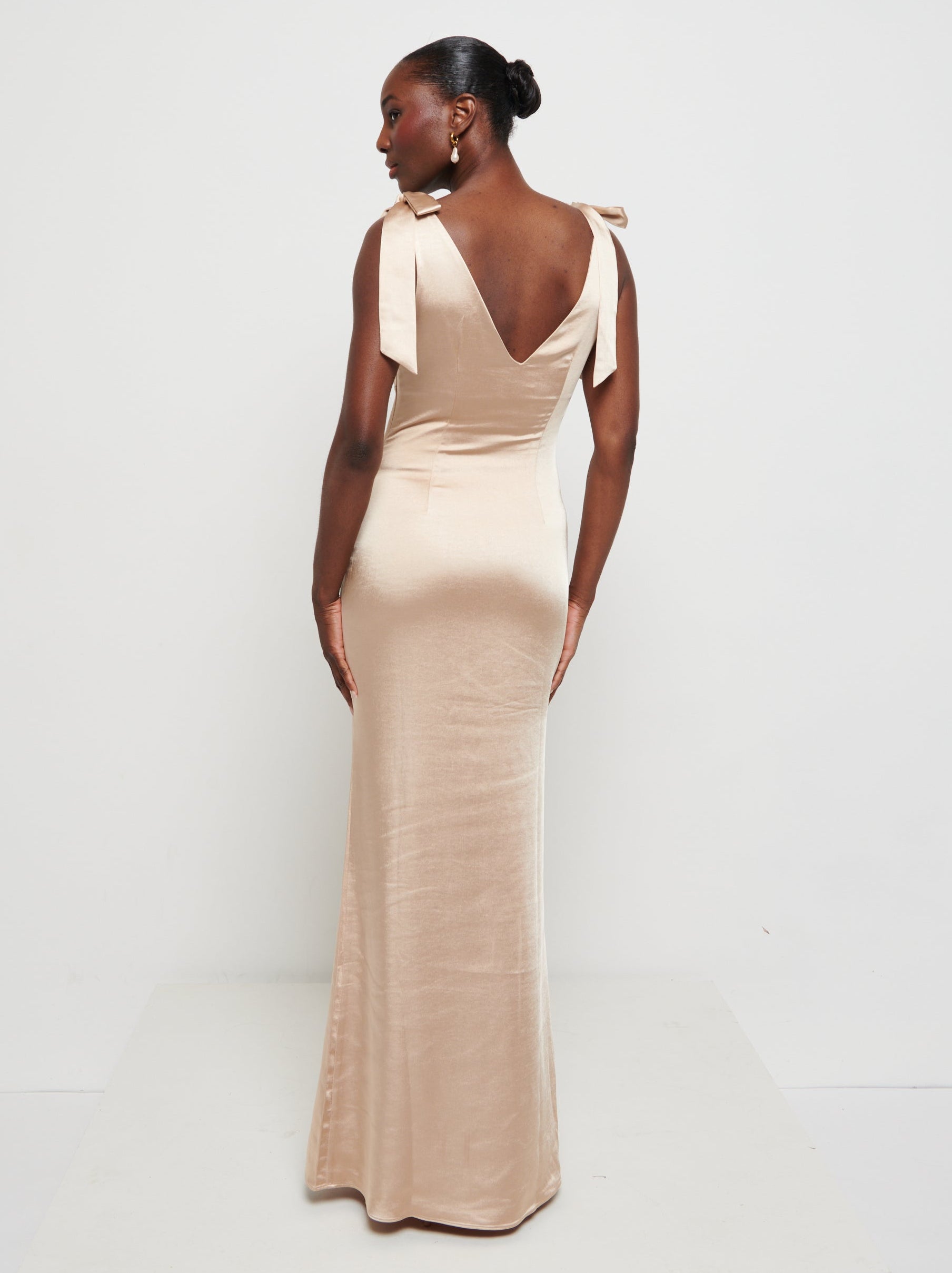 Piper Tie Maxi Bridesmaid Dress