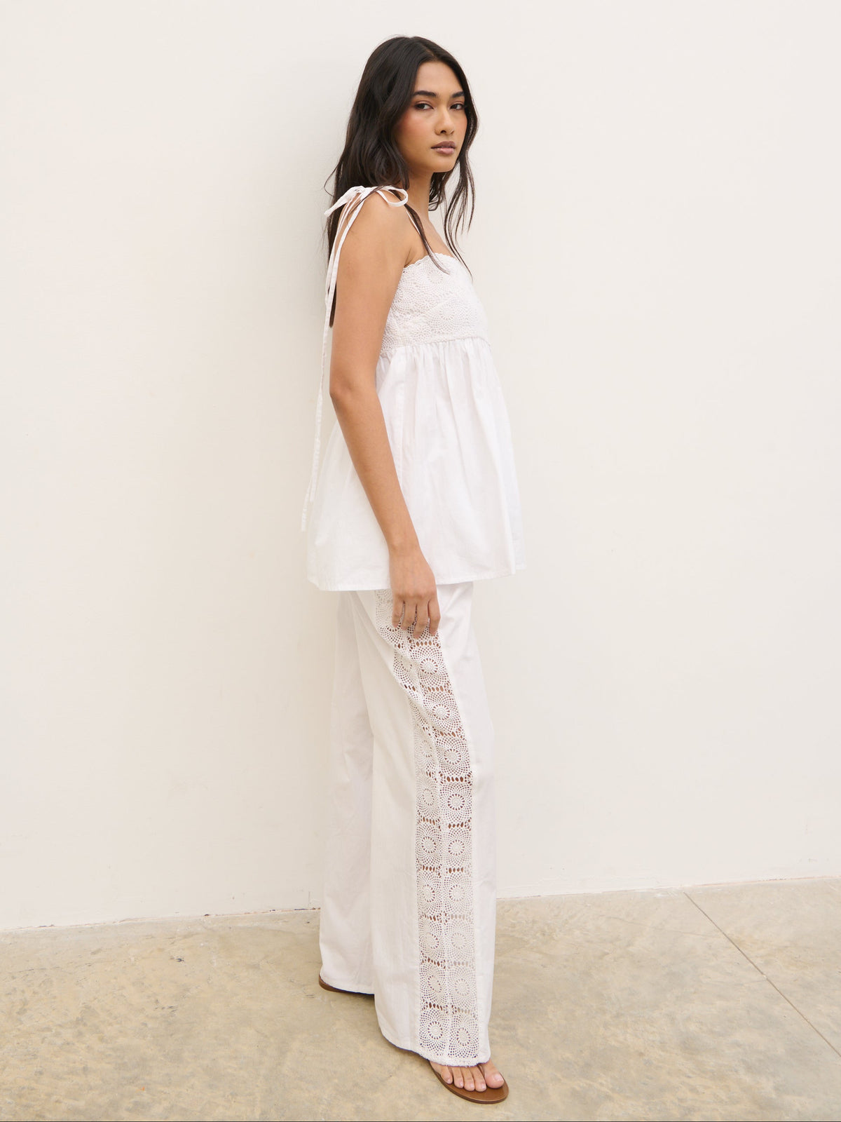 Rae Crochet Detail Trousers