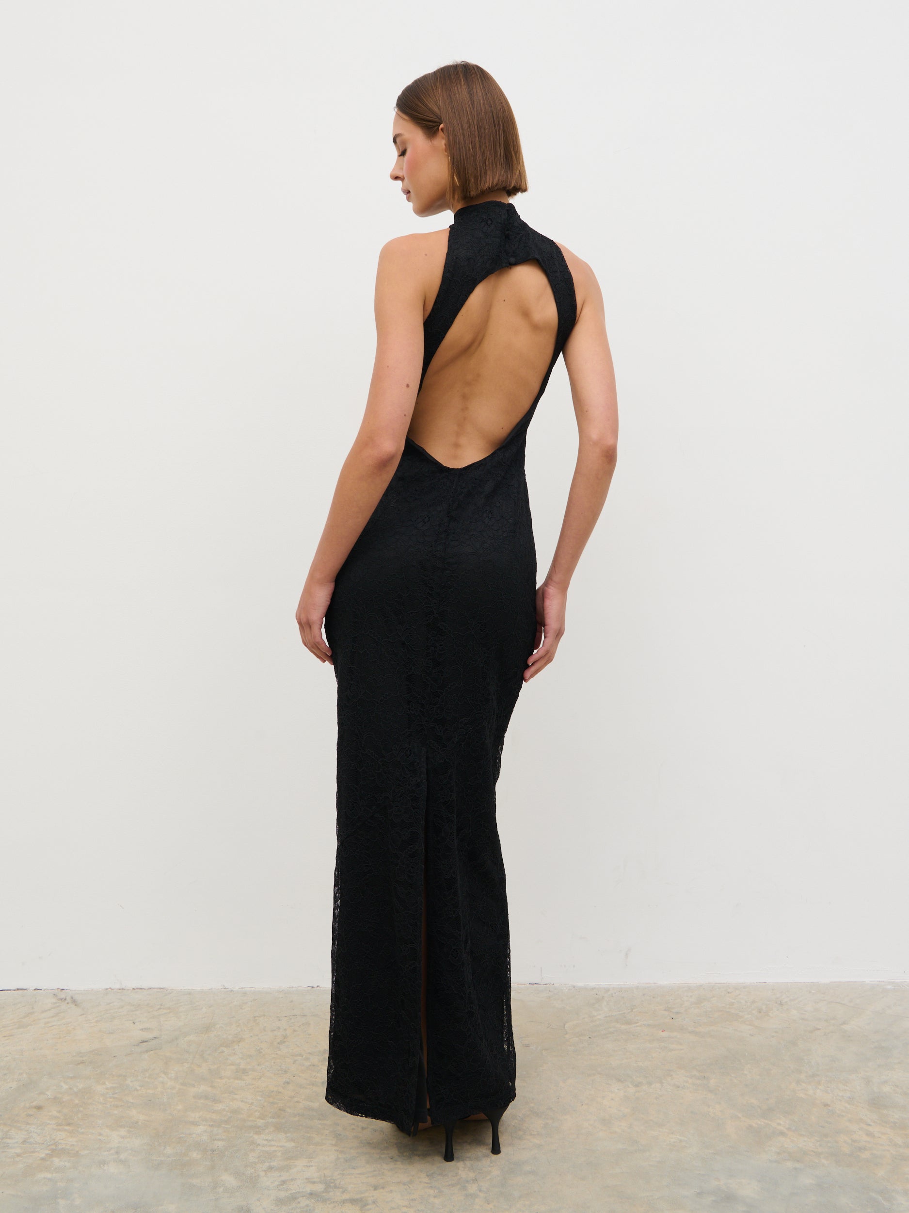 Rosalee Lace Maxi Dress - Black Pretty Lavish Rosalee Lace Maxi Dress - Black Pretty Lavish