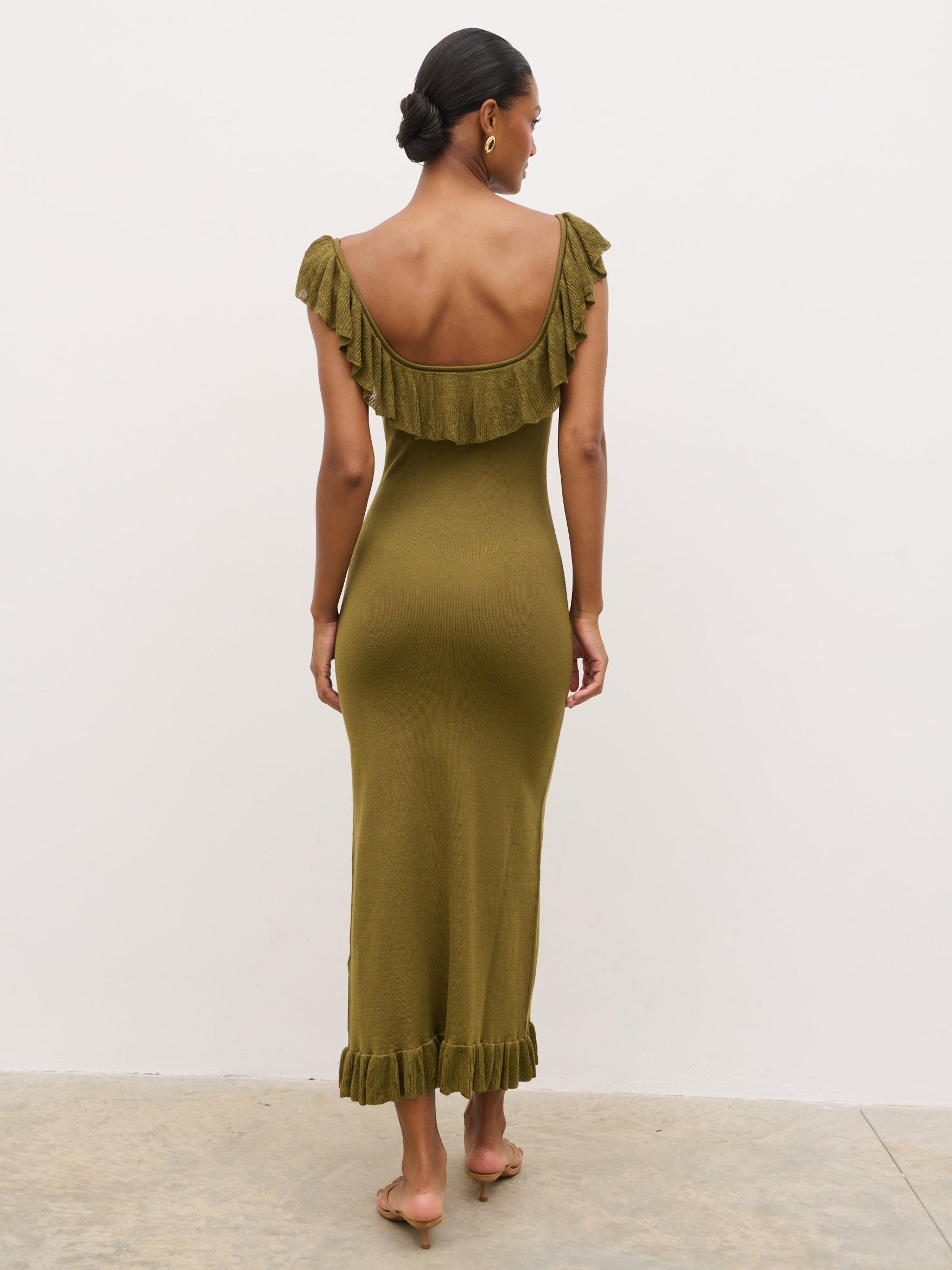 tarragon green dress Unitymd dress