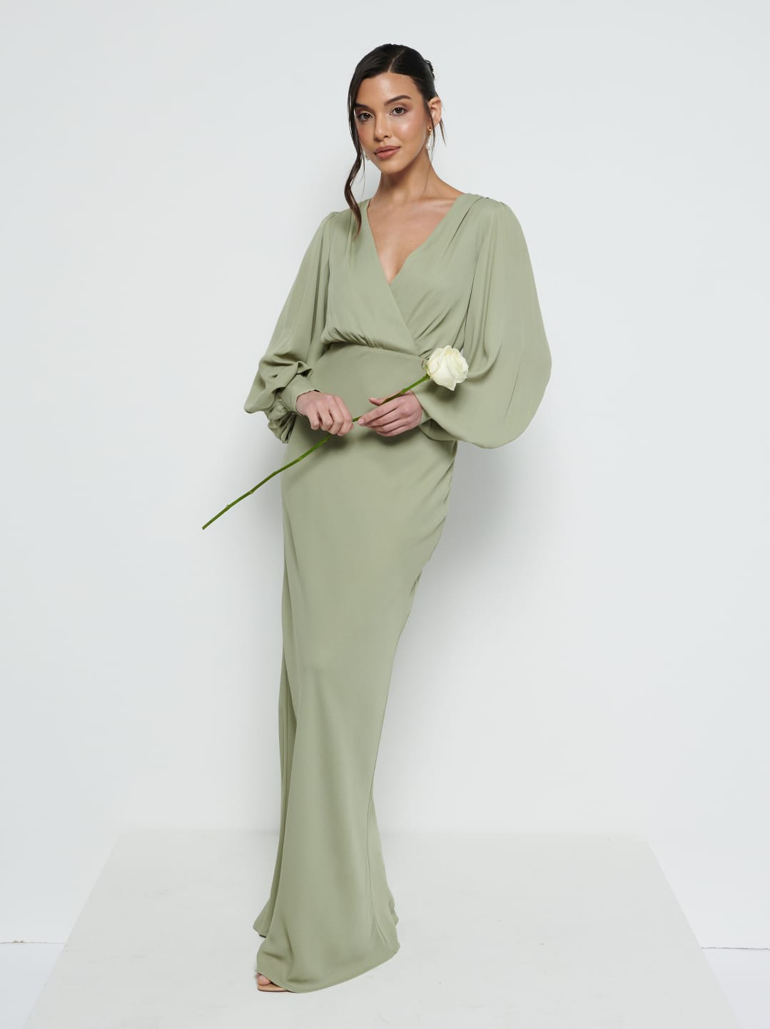 Sienna Long Sleeve Chiffon Bridesmaid Dress