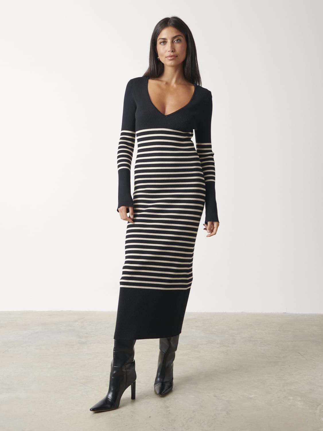 Ayla Contrast Maxi Dress