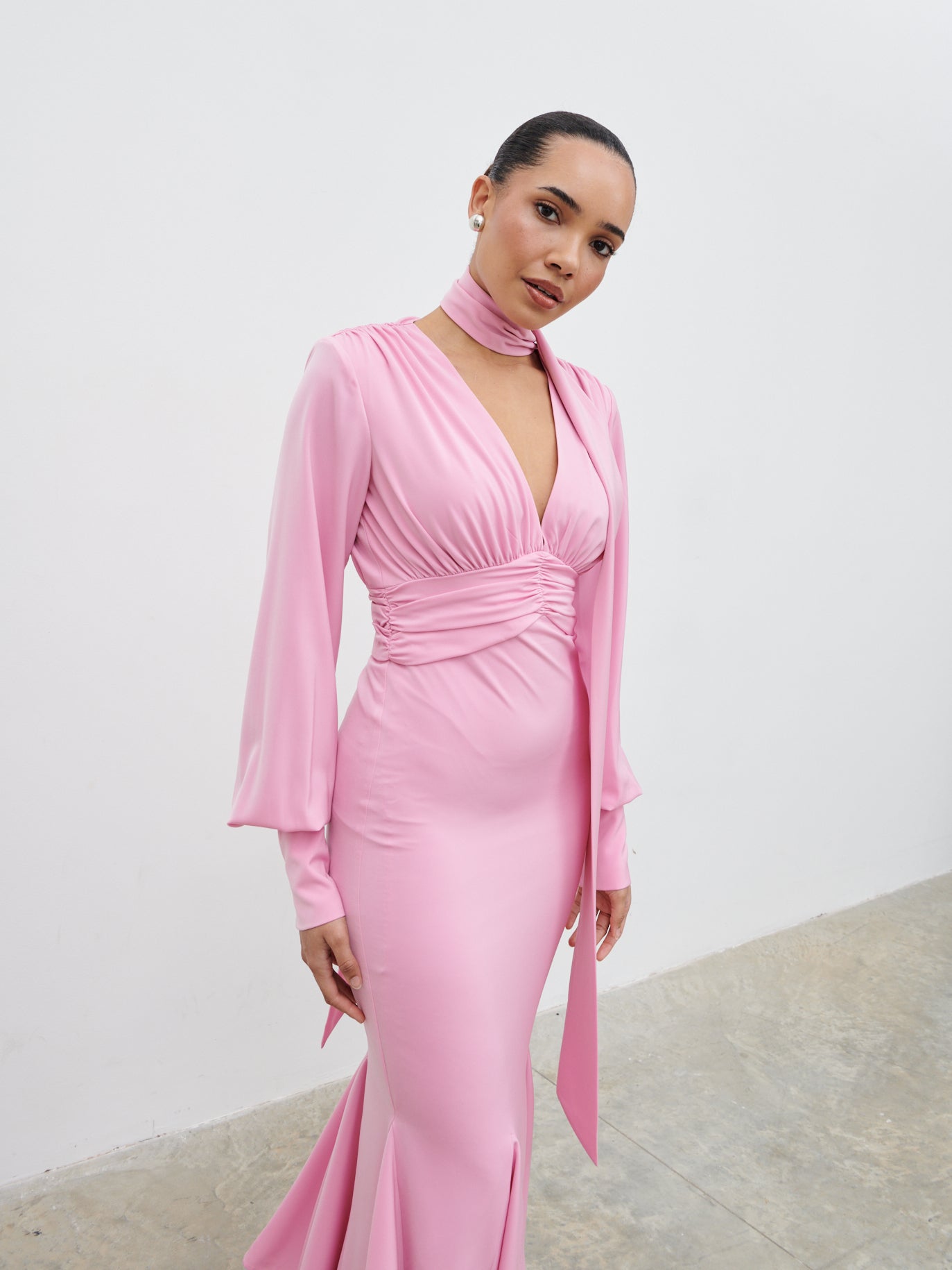 Victoria Long Sleeve Maxi Dress