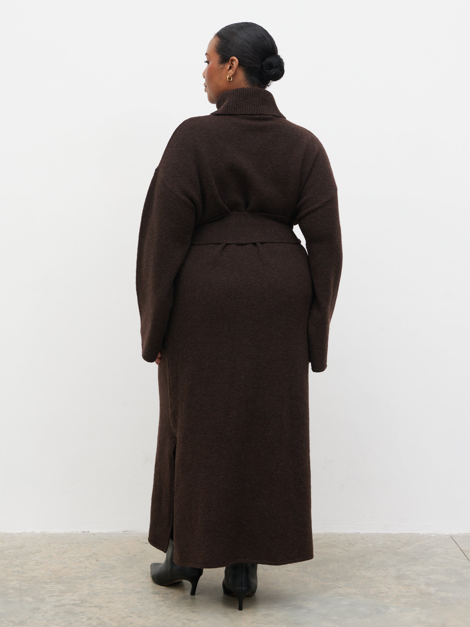 wrenley knit dress Wrenley Open Back Knit Maxi Dress