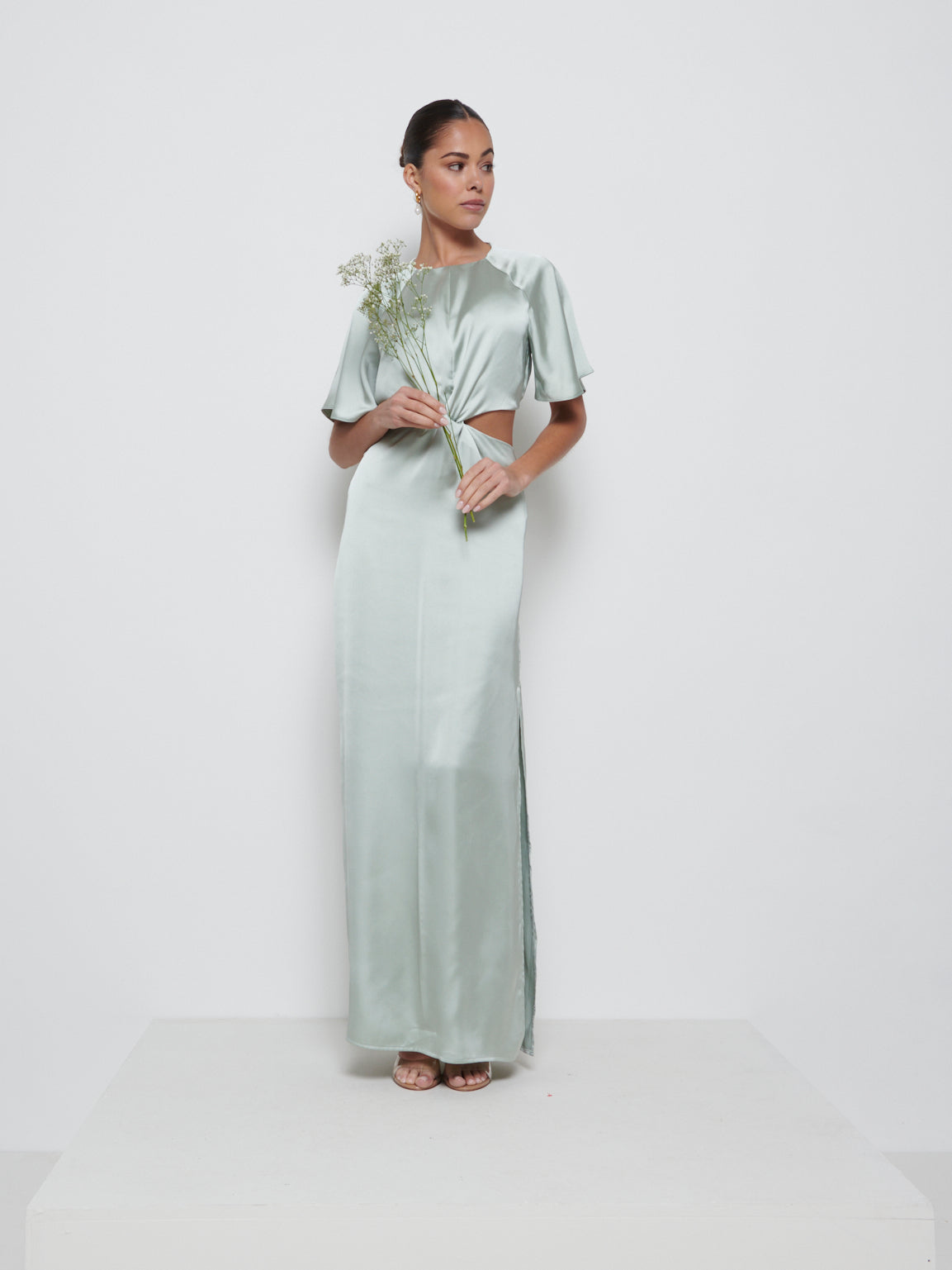 Zara Twist Knot Bridesmaid Dress - Sage