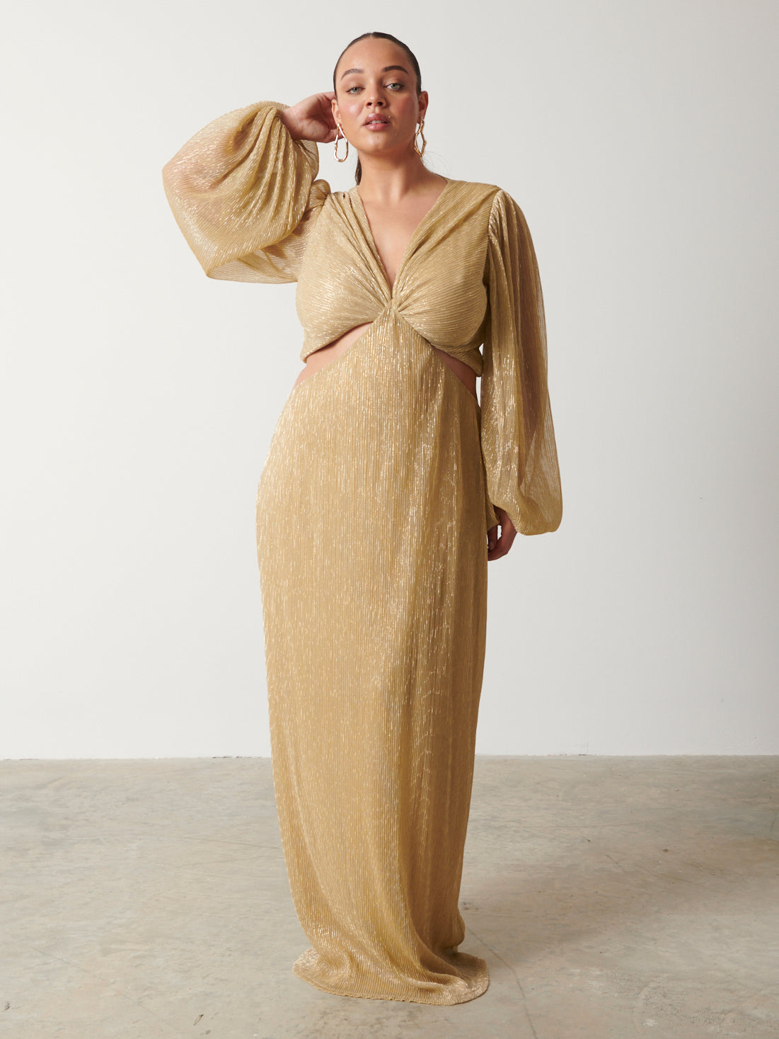 Maxi Golden Plisse Dress Never Fully Dressed Gold Plisse Dress Maxi Golden Plisse Dress Never Fully Dressed Gold Plisse Dress