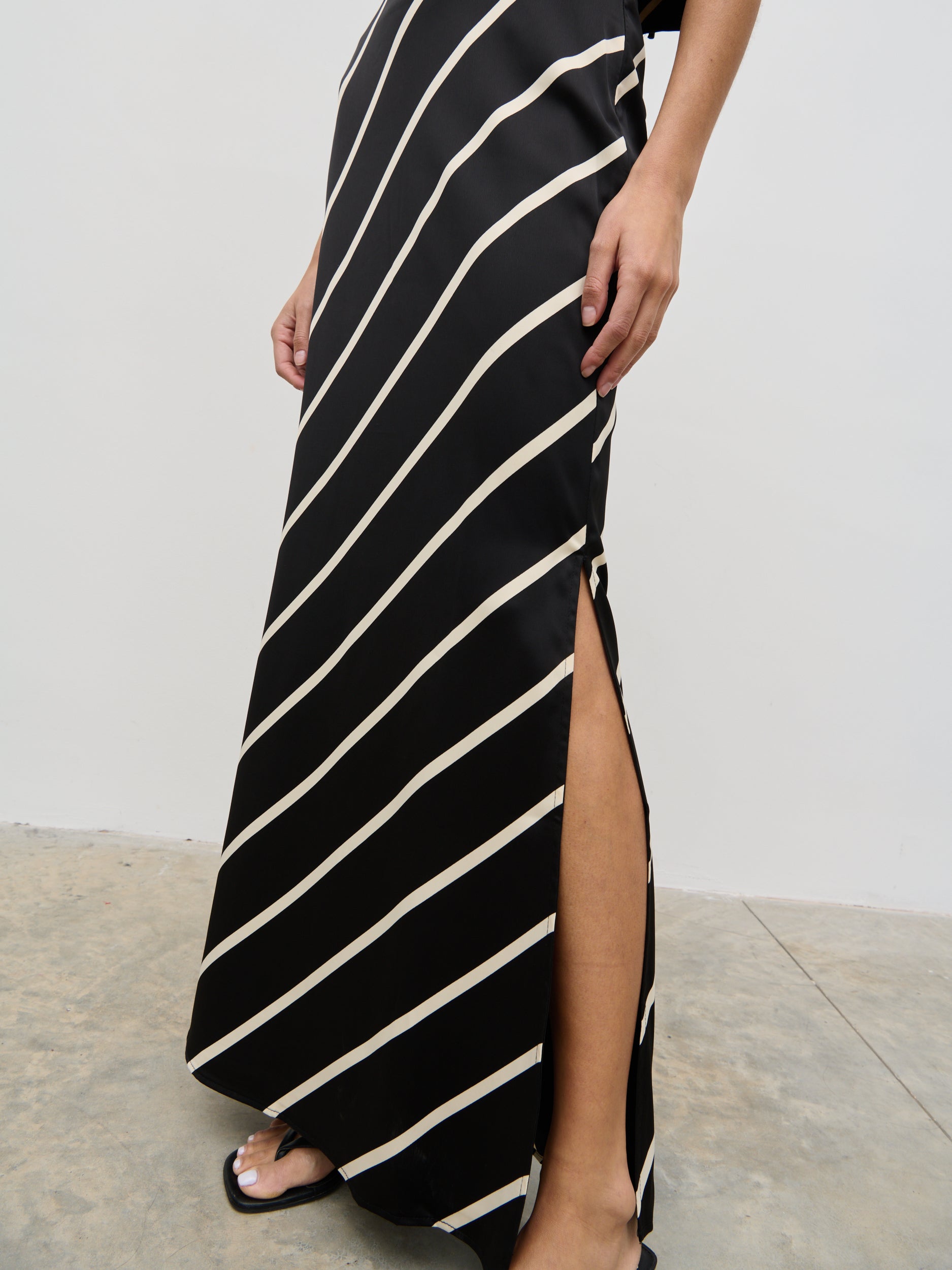 thumbnail image 2 of Alex Asymmetric Mini Skirt - Black 2 of 12