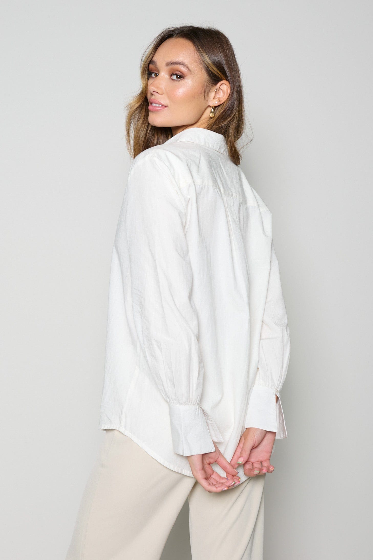 Alex Cotton Shirt - White