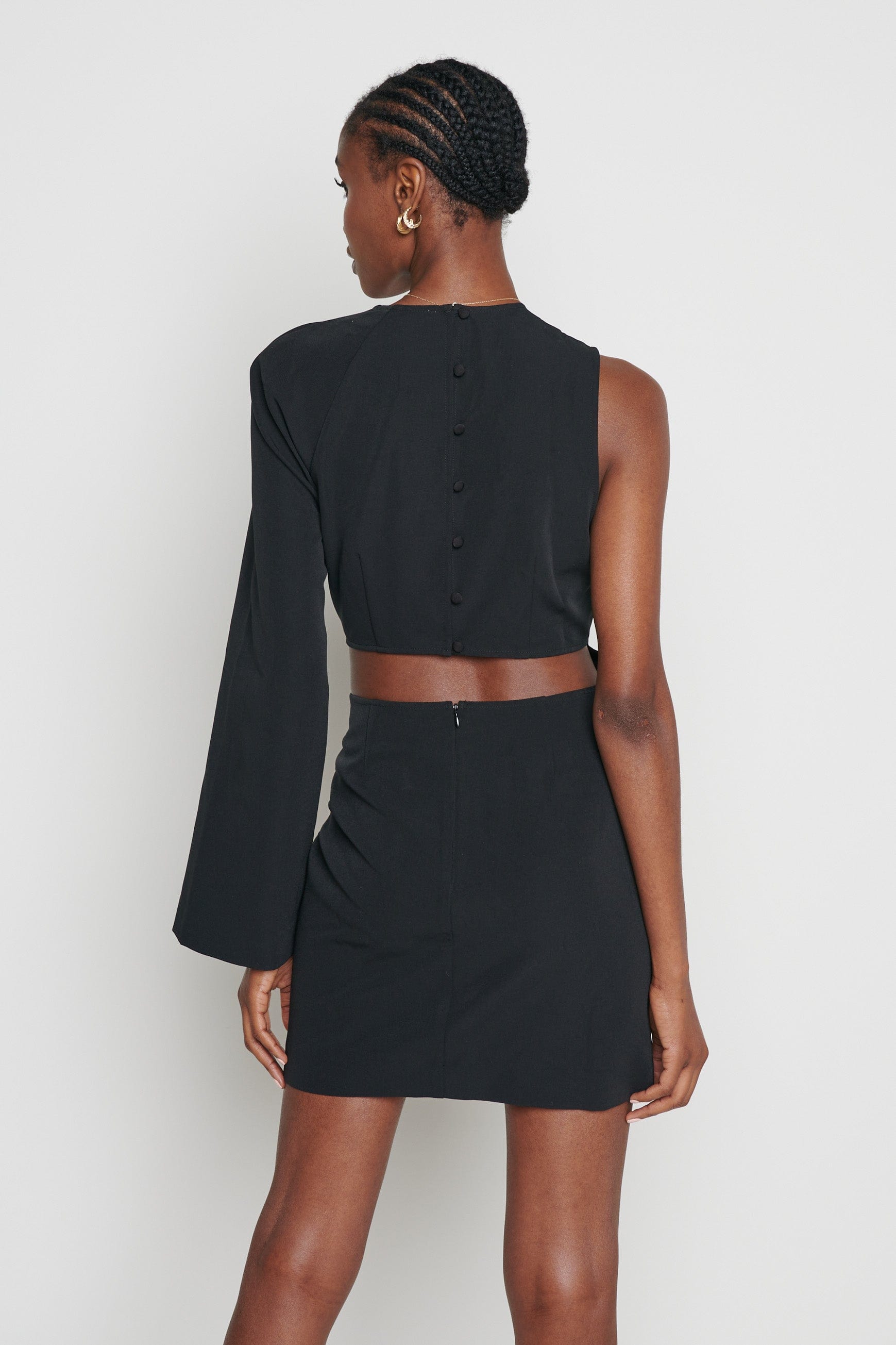 Alicia Cut Out Mini Dress - Black