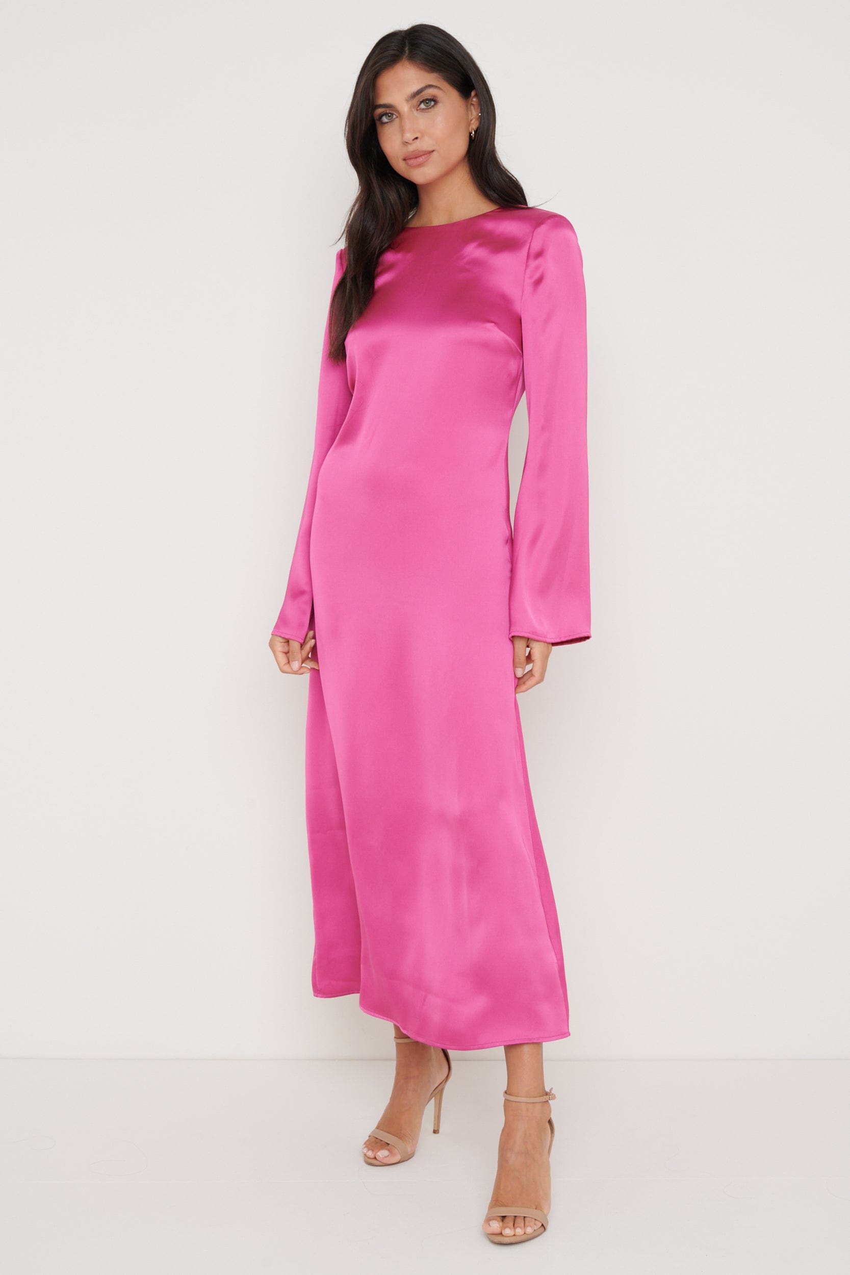 Raleigh Halter Neck Tie Dress - Fuschia – Pretty Lavish