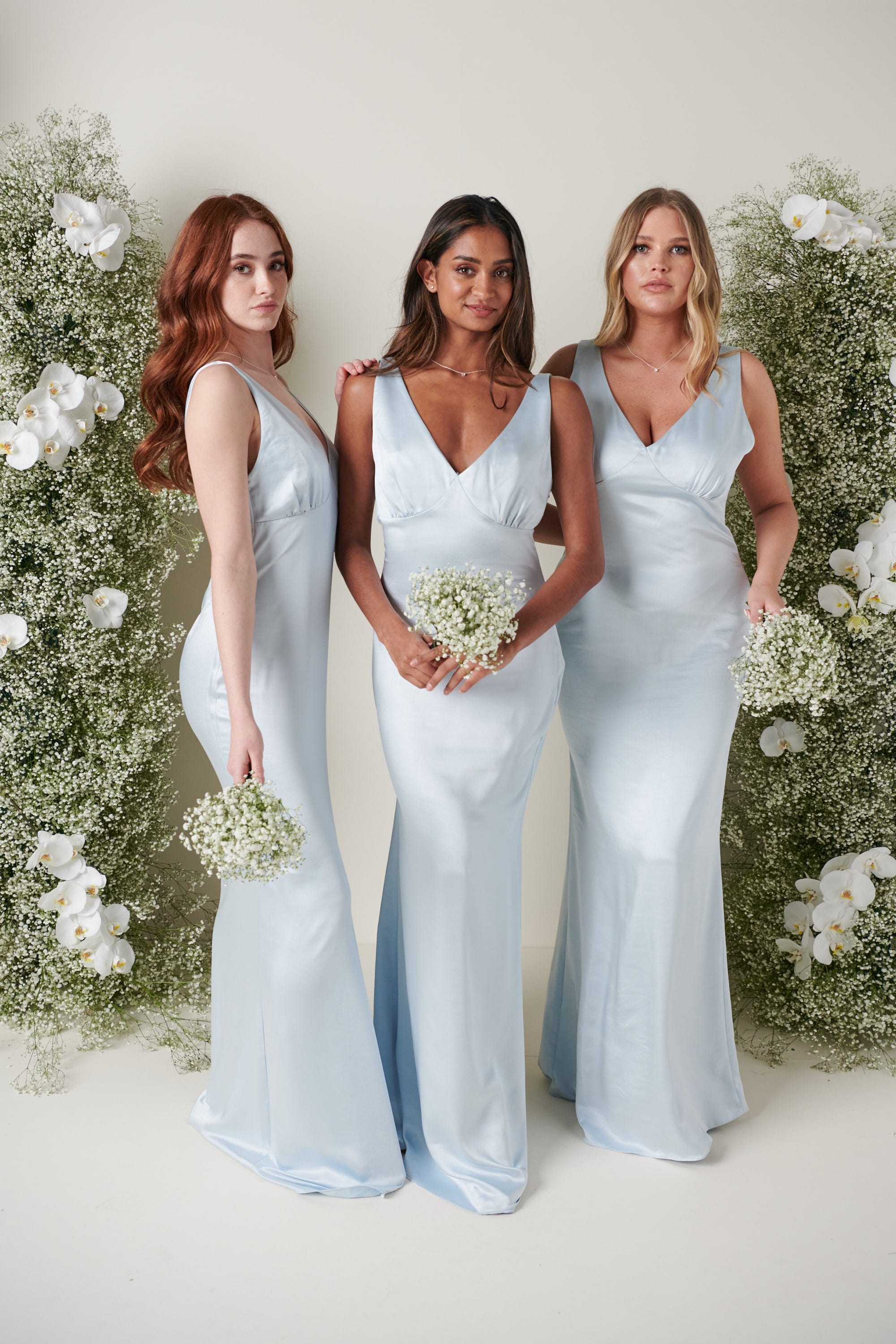 Bridesmaid Dress,Elastic Satin Bridesmaid Dress,Long Bridesmaid Dress, -  Wishingdress