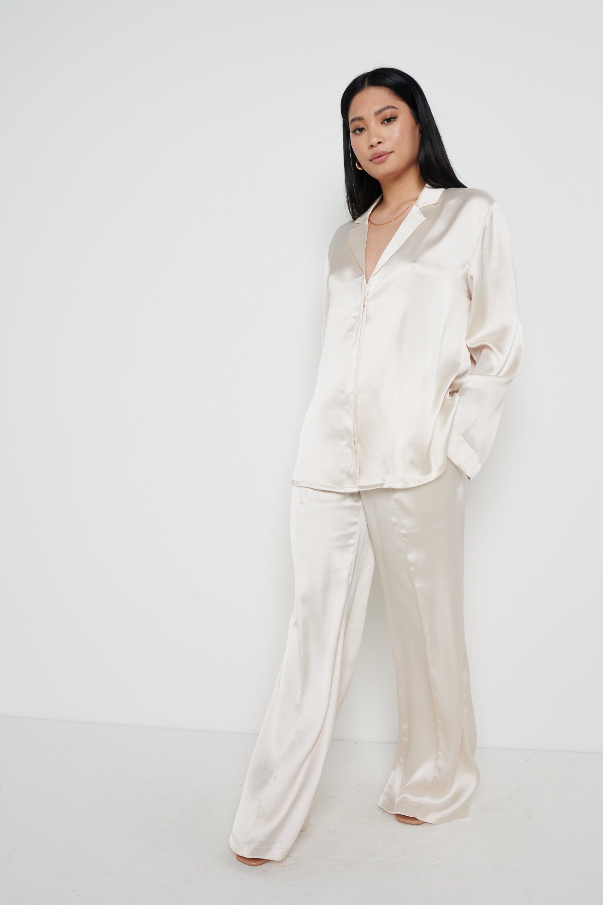 Hailee Relaxed Blouse - Oyster
