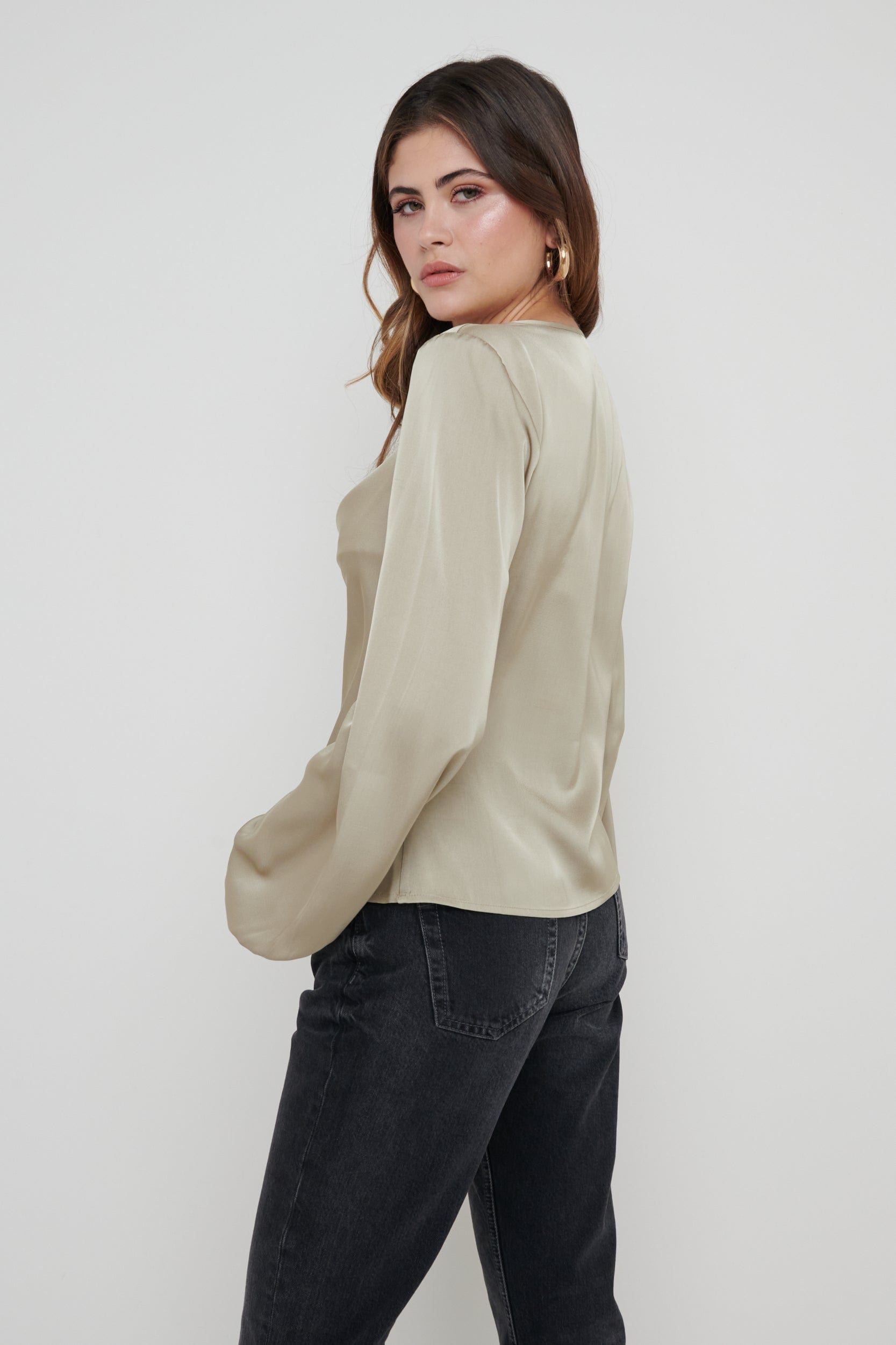 Janis Blouse - Taupe
