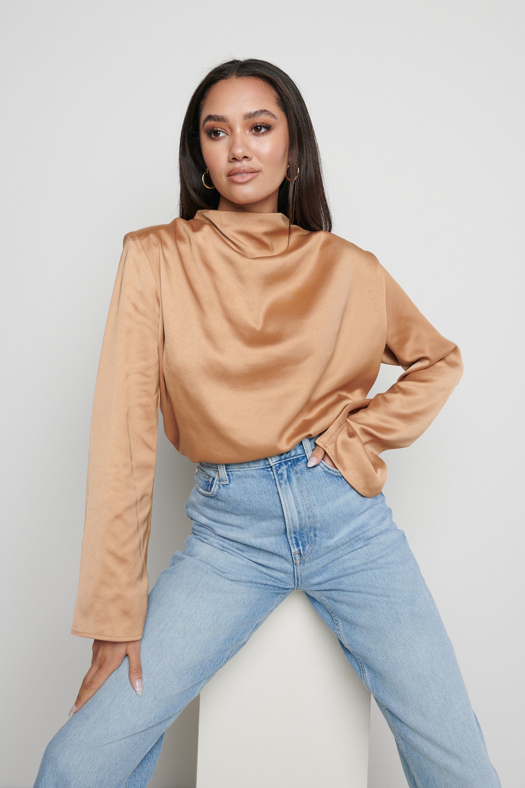 Jayda Cowl Neck Blouse