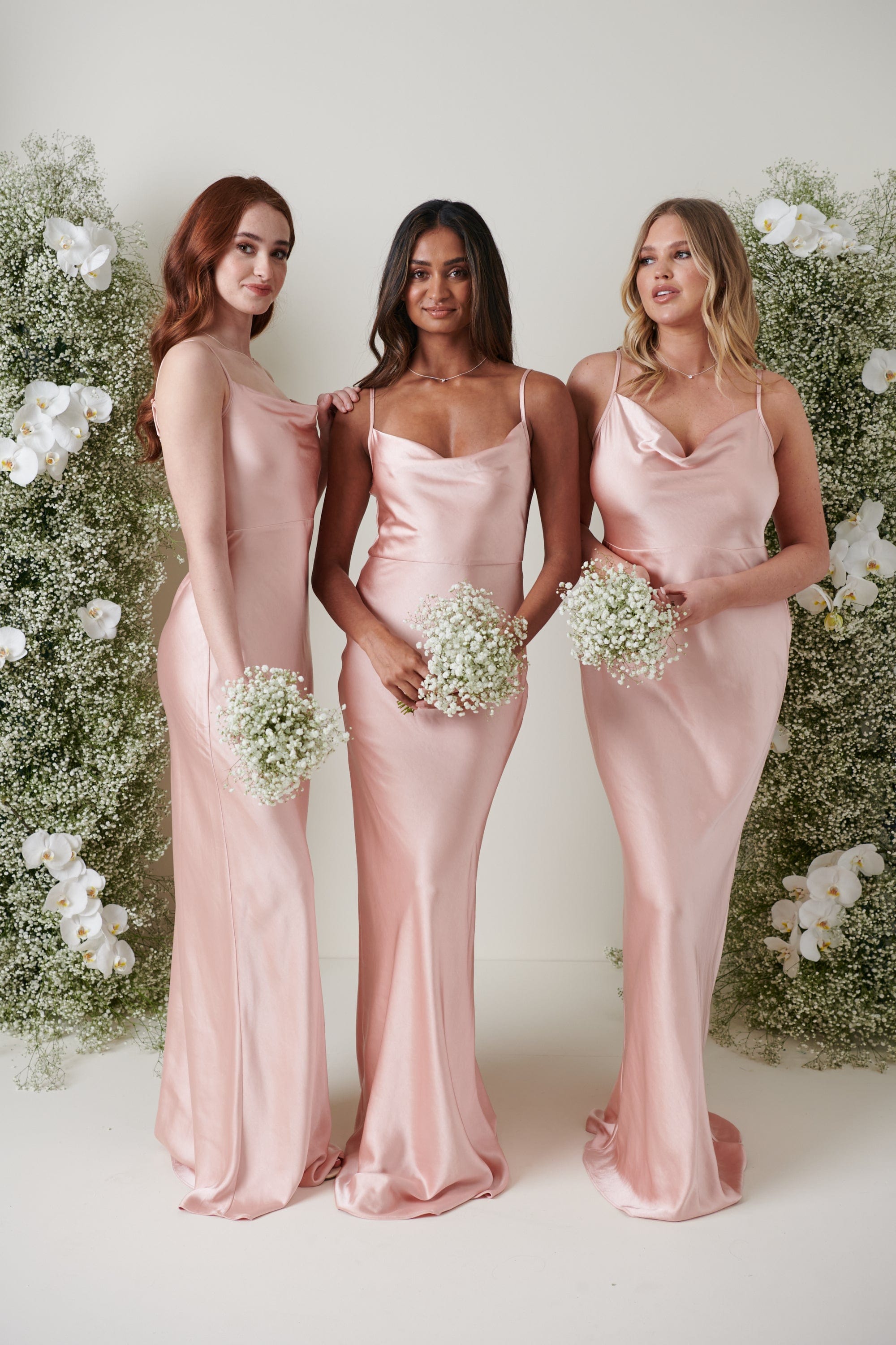 Keisha Maxi Bridesmaid Dress - Matte True Blush