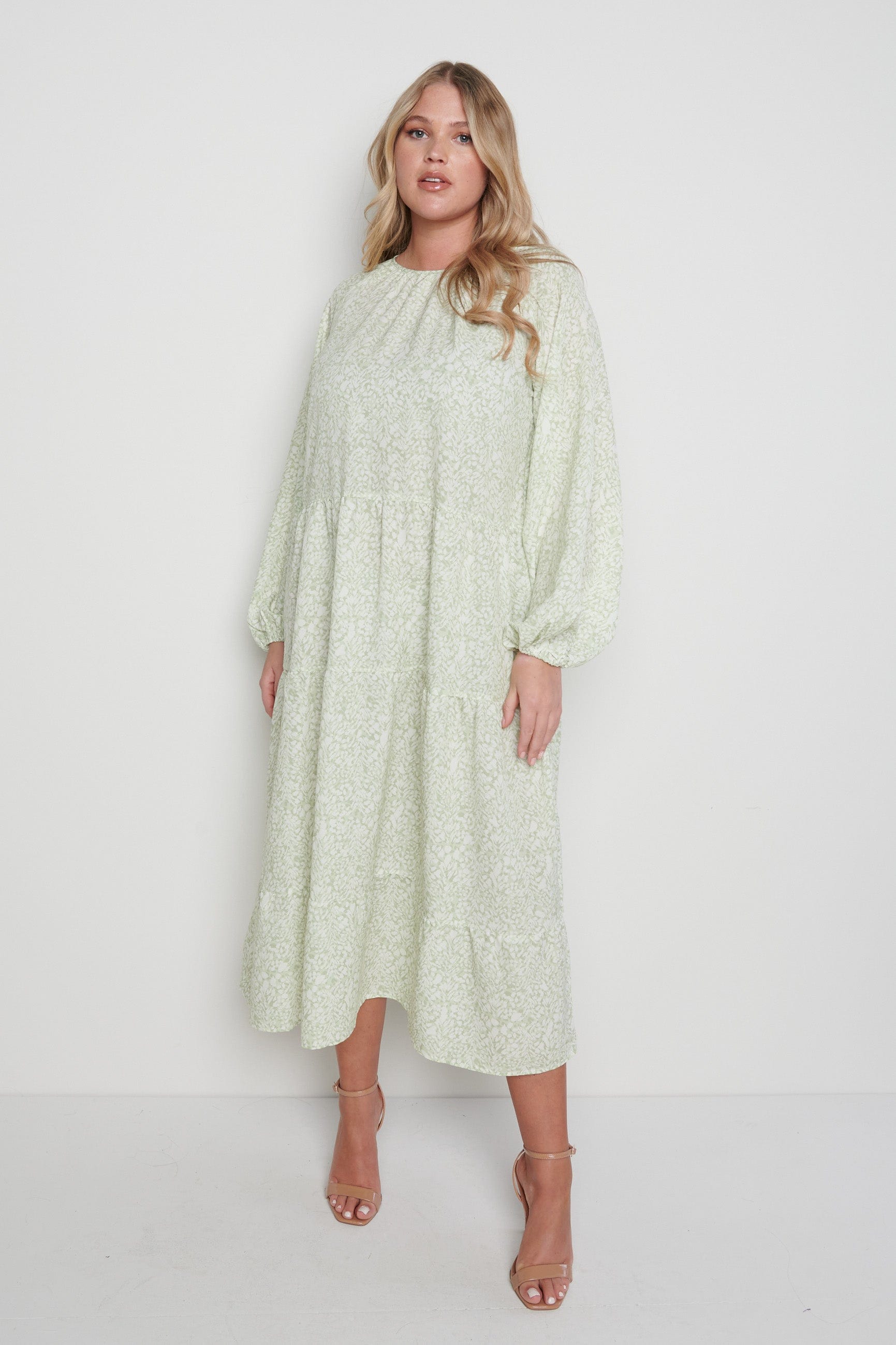 Robe Carys Day - Olive Abstract