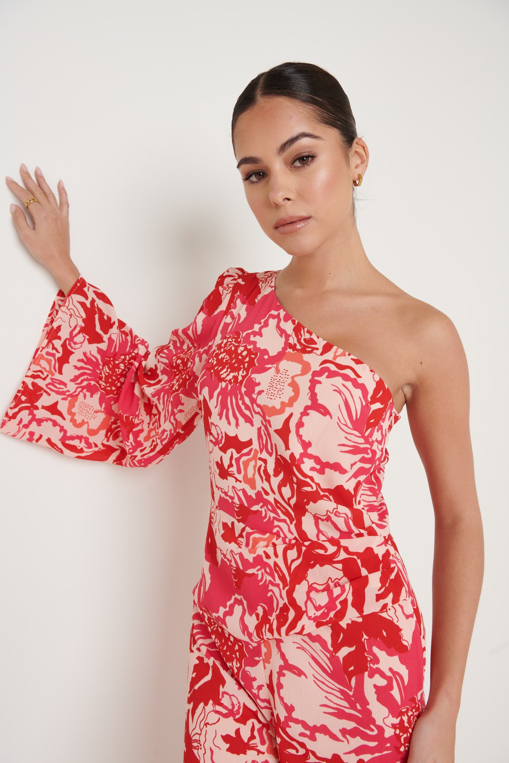 Pam & Gela Mirror Ball One-Shoulder Jumpsuit | 31 NYE Jumpsuits and Rompers  That'll Make You Box Up Your Go-To Dresses | POPSUGAR Fashion UK Photo 27