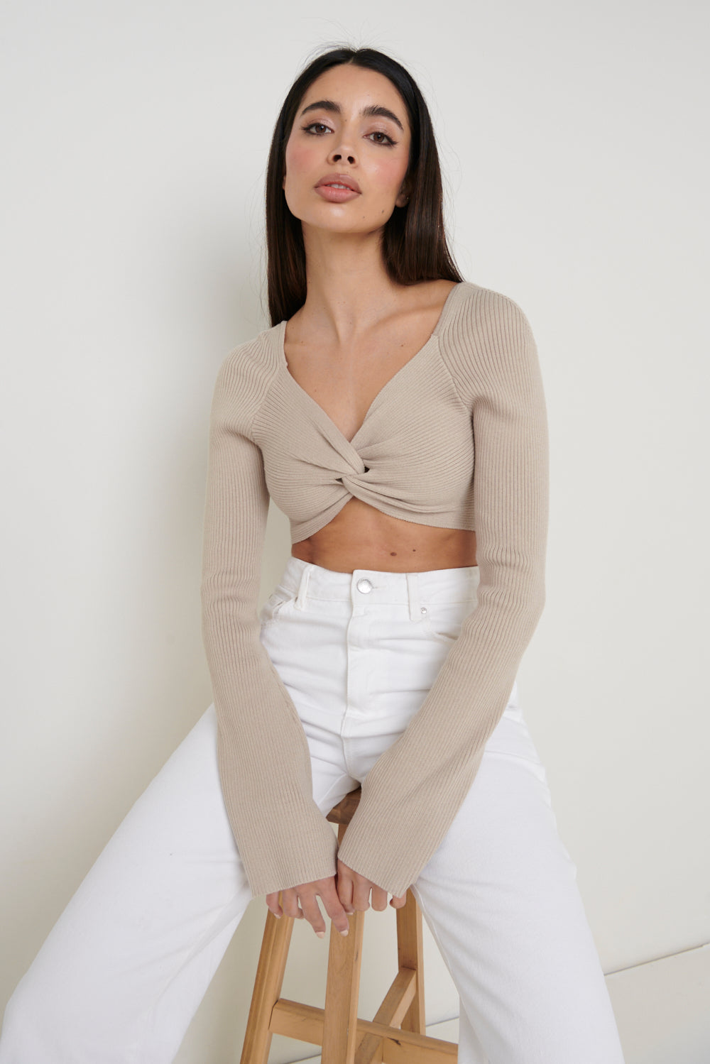 Cover Long Sleeve Top - Toasted Almond