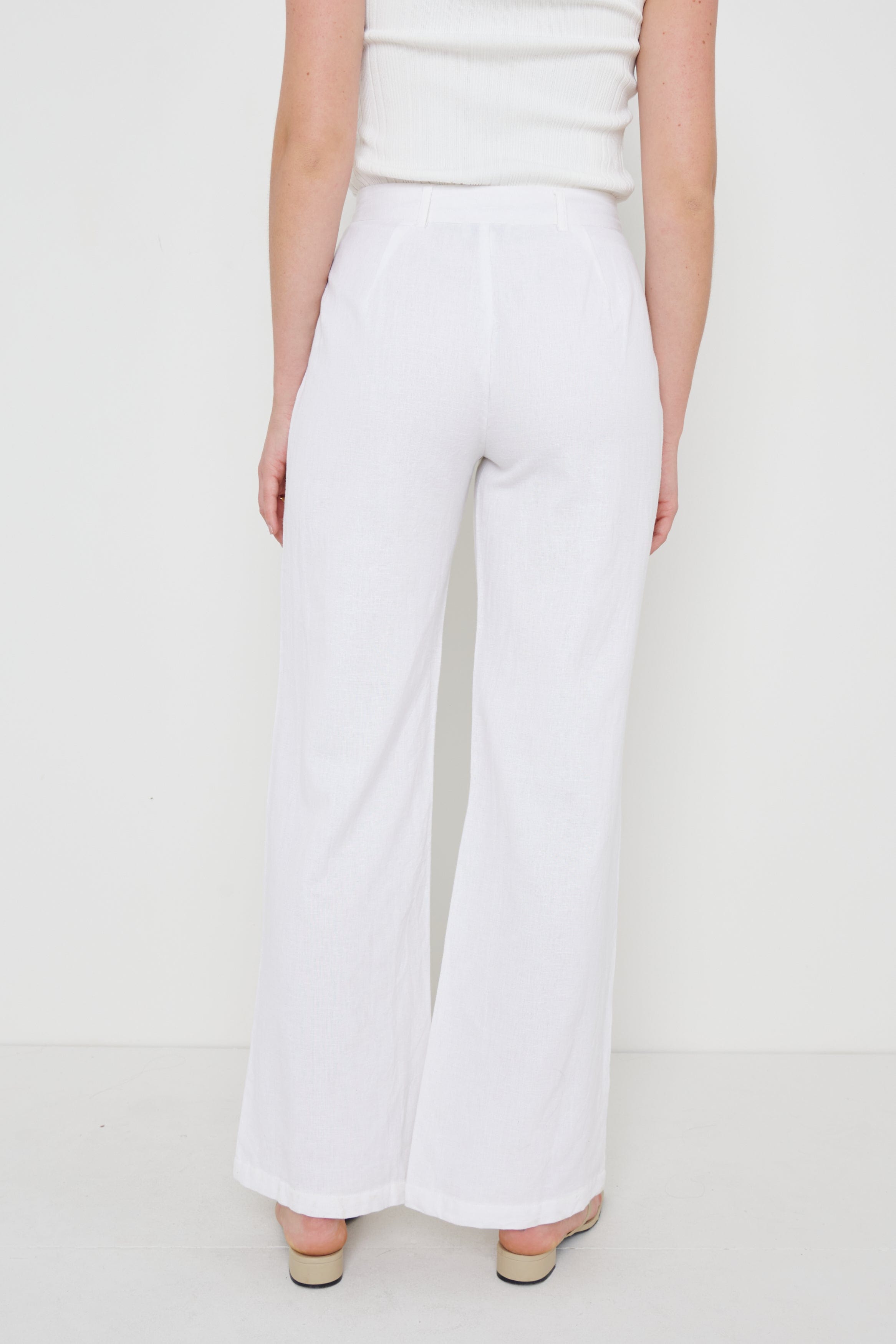 Marlowe Linen Trousers - Cream