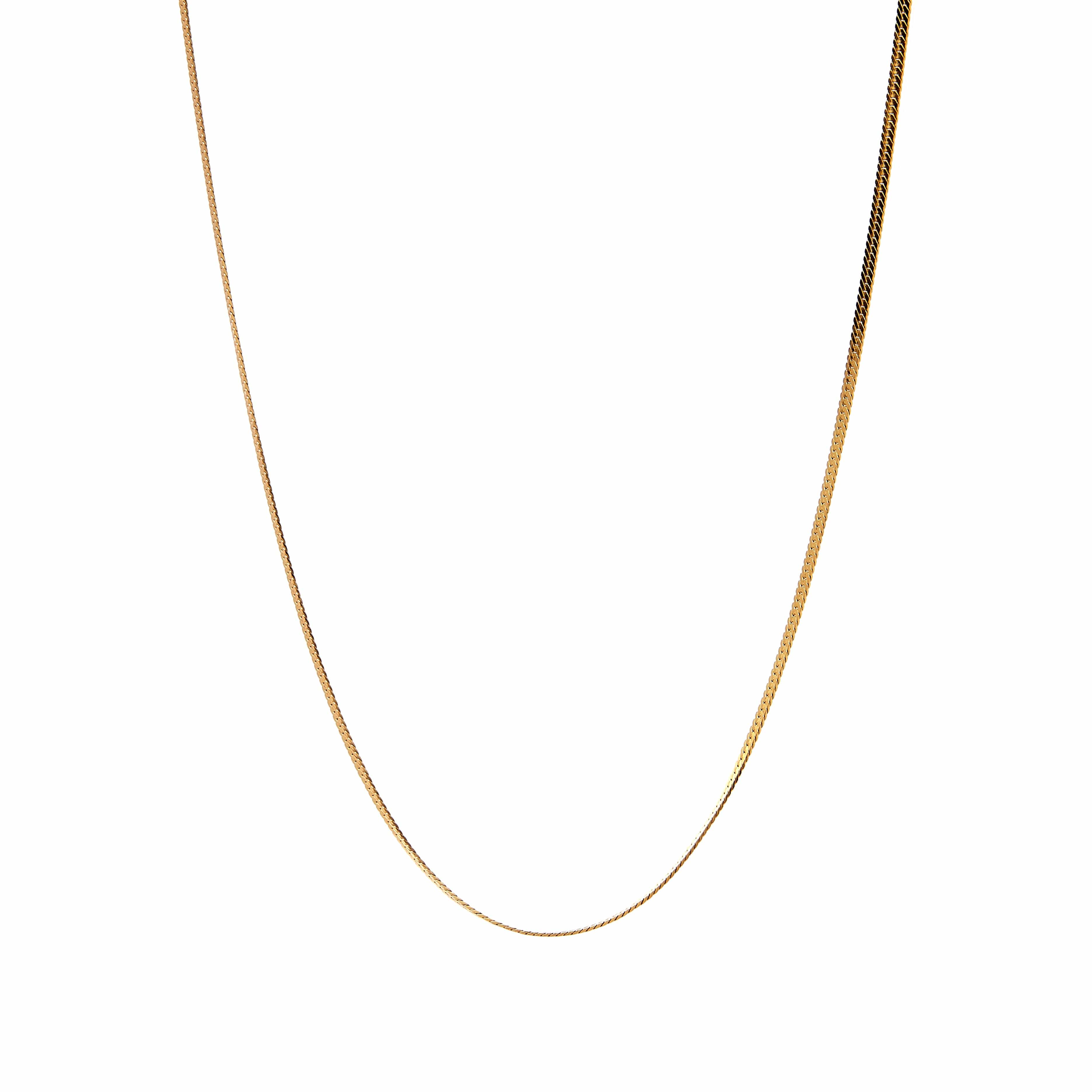 Emery Chain Necklace - Recycled Silver Gold Plated