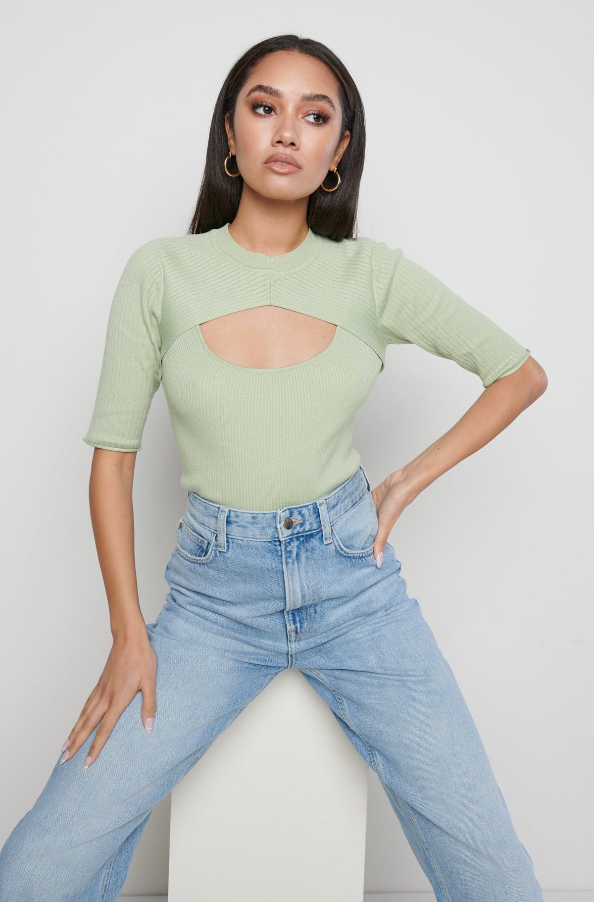 Serena Cut Out Knit Top