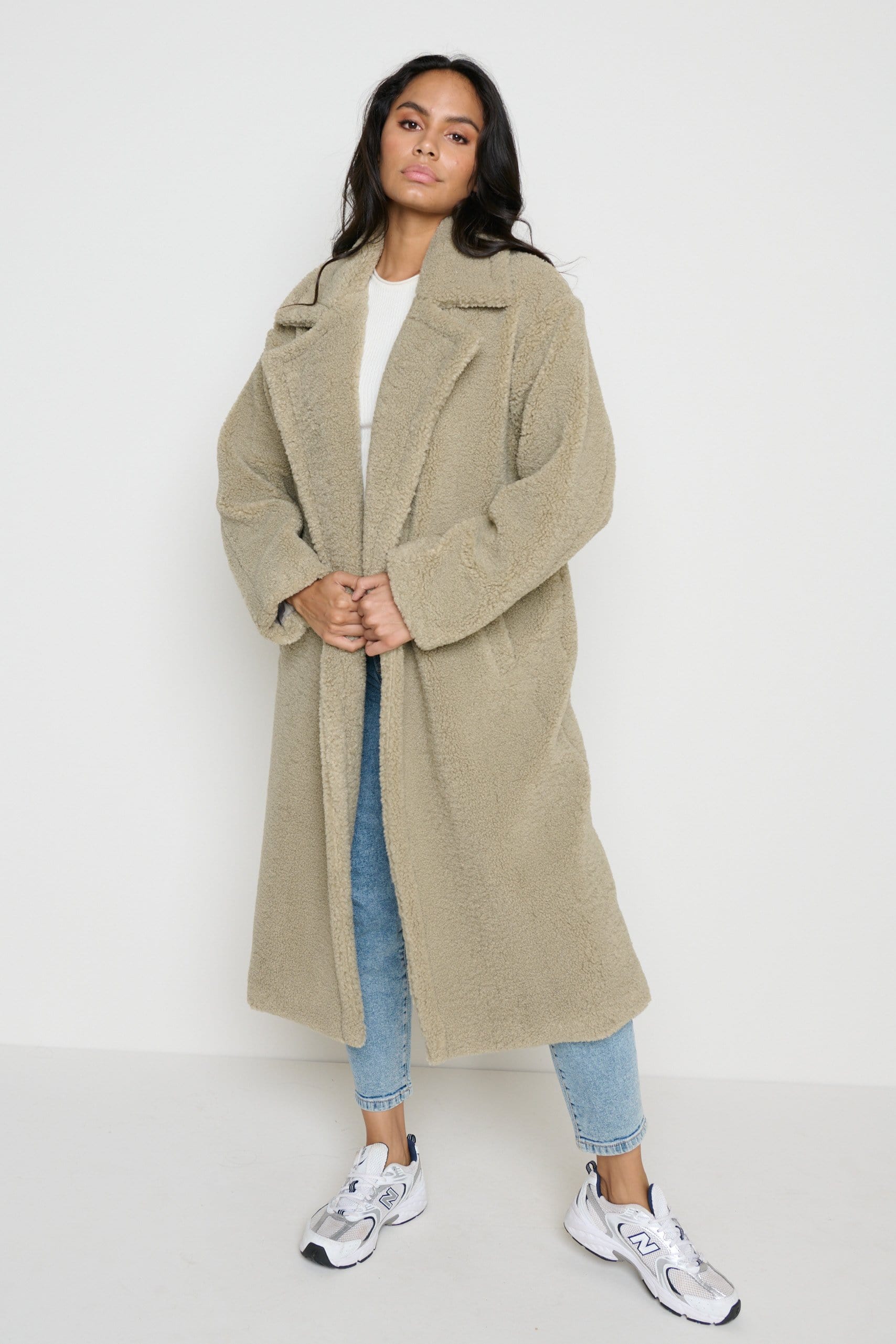 Teddy Coat - Forest Green